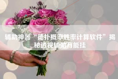 辅助神器“德扑概率胜率计算软件”揭秘透视辅助万能挂