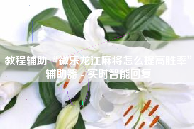 教程辅助“微乐龙江麻将怎么提高胜率	”辅助器 - 实时智能回复