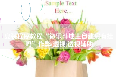 安装程序教程“微乐斗地主自建房有挂吗”作弊(透视)透视辅助