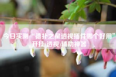 今日实测“德扑之星透视插件哪个好用”开挂(透视)辅助神器