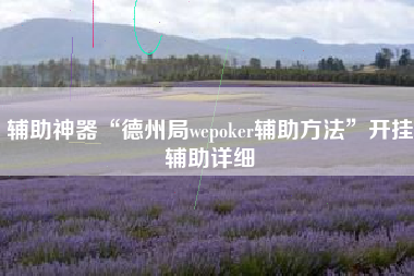 辅助神器“德州局wepoker辅助方法	”开挂辅助详细