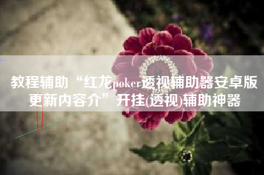 教程辅助“红龙poker透视辅助器安卓版更新内容介”开挂(透视)辅助神器