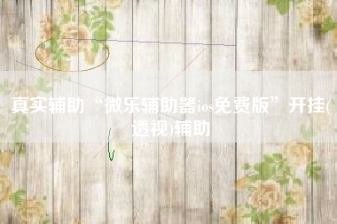 真实辅助“微乐辅助器ios免费版”开挂(透视)辅助