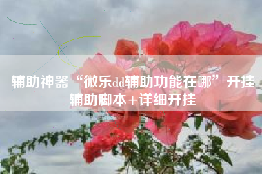 辅助神器“微乐dd辅助功能在哪”开挂辅助脚本+详细开挂