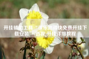 开挂辅助工具“微乐跑得快免费开挂下载安装”(透视)开挂详细教程