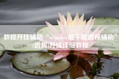 教程开挂辅助“wepoker能不能透视辅助”(透视)开挂详细教程