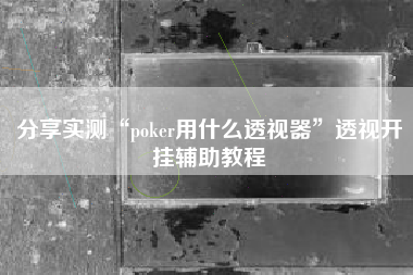分享实测“poker用什么透视器”透视开挂辅助教程