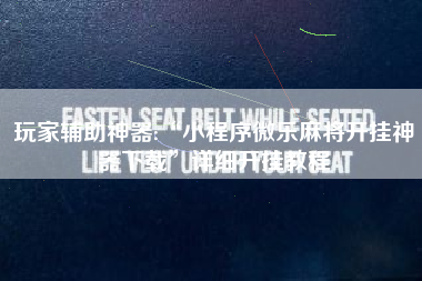 玩家辅助神器:“小程序微乐麻将开挂神器下载”详细开挂教程