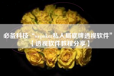 必备科技“wepoker私人局底牌透视软件”【透视软件教程分享】