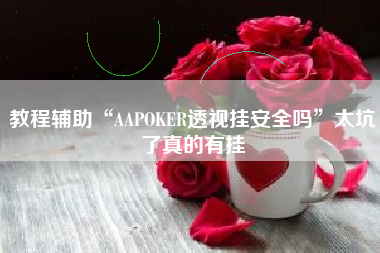 教程辅助“AAPOKER透视挂安全吗”太坑了真的有挂