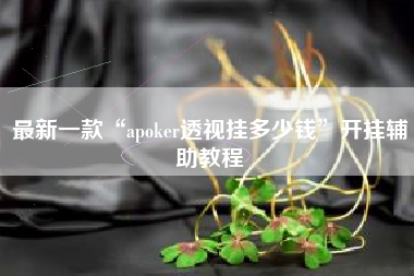 最新一款“apoker透视挂多少钱	”开挂辅助教程