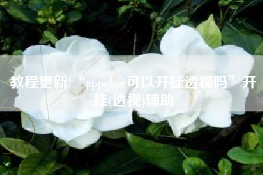 教程更新!“appoker可以开挂透视吗	”开挂(透视)辅助