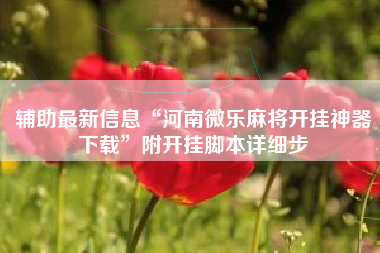 辅助最新信息“河南微乐麻将开挂神器下载”附开挂脚本详细步