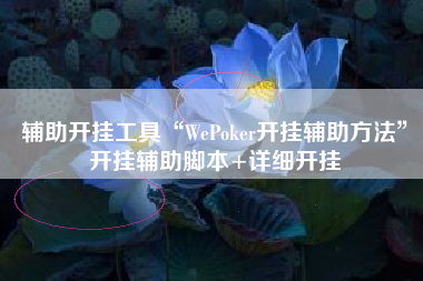 辅助开挂工具“WePoker开挂辅助方法”开挂辅助脚本+详细开挂