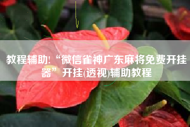 教程辅助!“微信雀神广东麻将免费开挂器	”开挂(透视)辅助教程