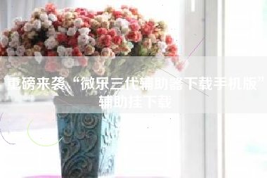 重磅来袭“微乐三代辅助器下载手机版”辅助挂下载