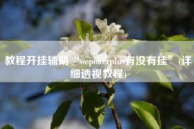 教程开挂辅助“wepokerplus有没有挂	”(详细透视教程)
