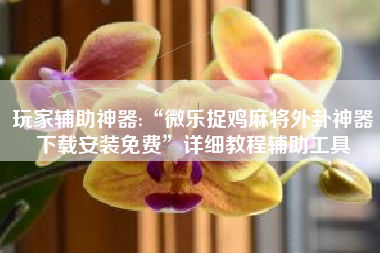 玩家辅助神器:“微乐捉鸡麻将外卦神器下载安装免费	”详细教程辅助工具