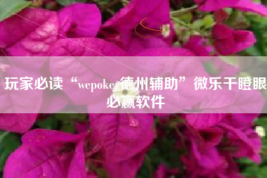 玩家必读“wepoker德州辅助”微乐干瞪眼必赢软件